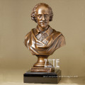 Classic Design Bronze Shakespeare Bust Statue